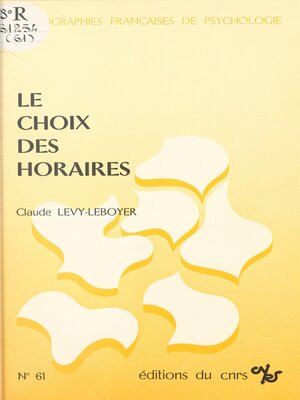 cover image of Le choix des horaires